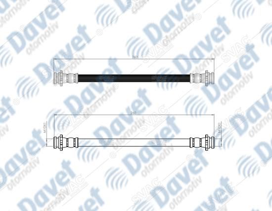 BERSE.00761 Fren Hortumu Nissan Sunny Iii Arka 90-95 5